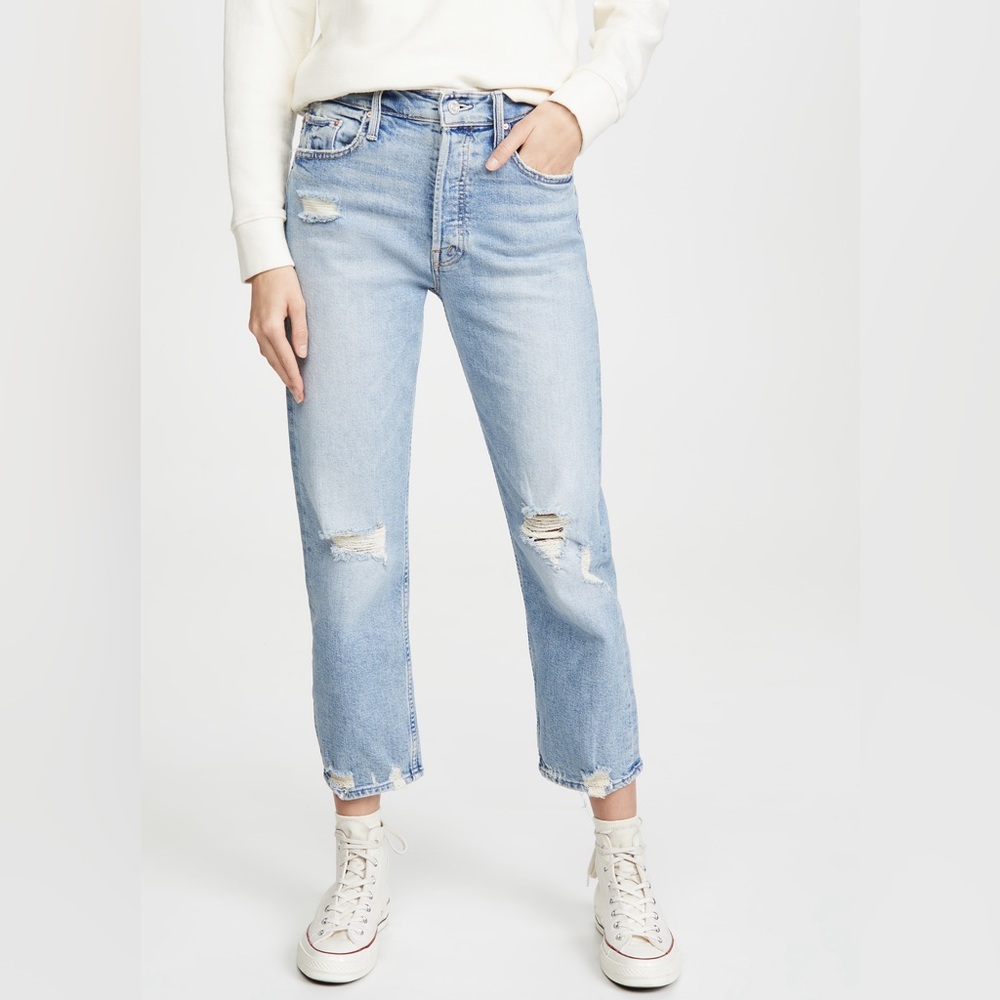 MOTHER
The Tomcat High Rise Cropped Straight Jeans
